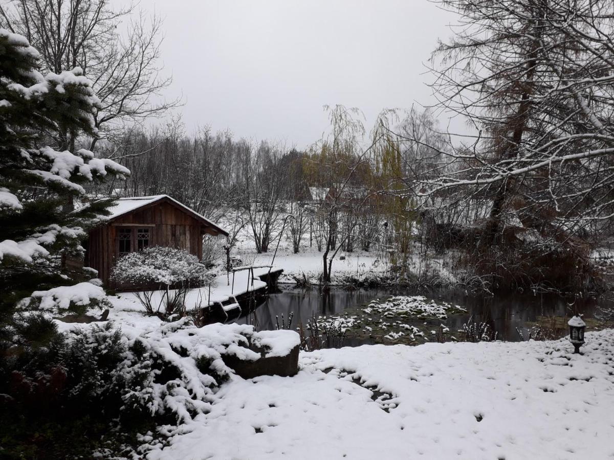 Idilliska Latgaliesu Lauku Maja Ar Melno Pirti Villa Aglona Dış mekan fotoğraf